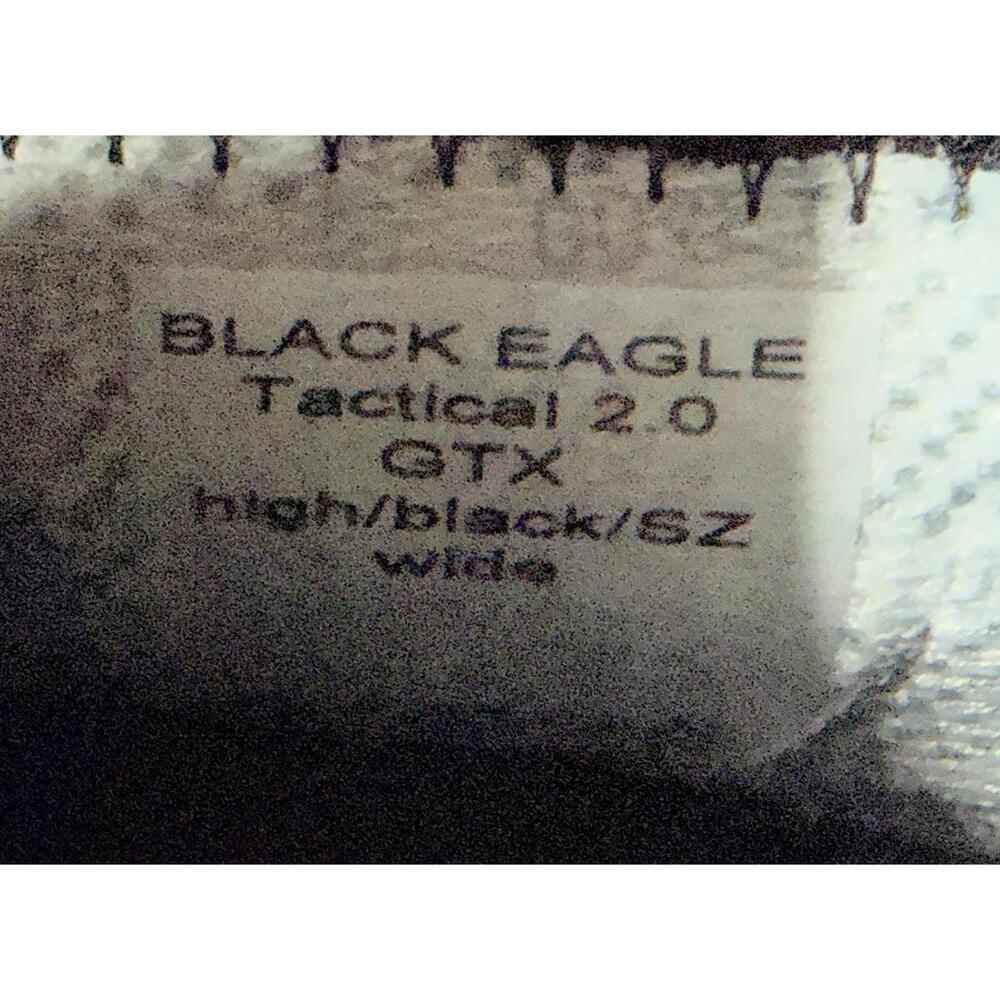 Men's Haix Black Eagle 2.0 Tactical Boots Style Size 12E​ - Picture 8 of 8